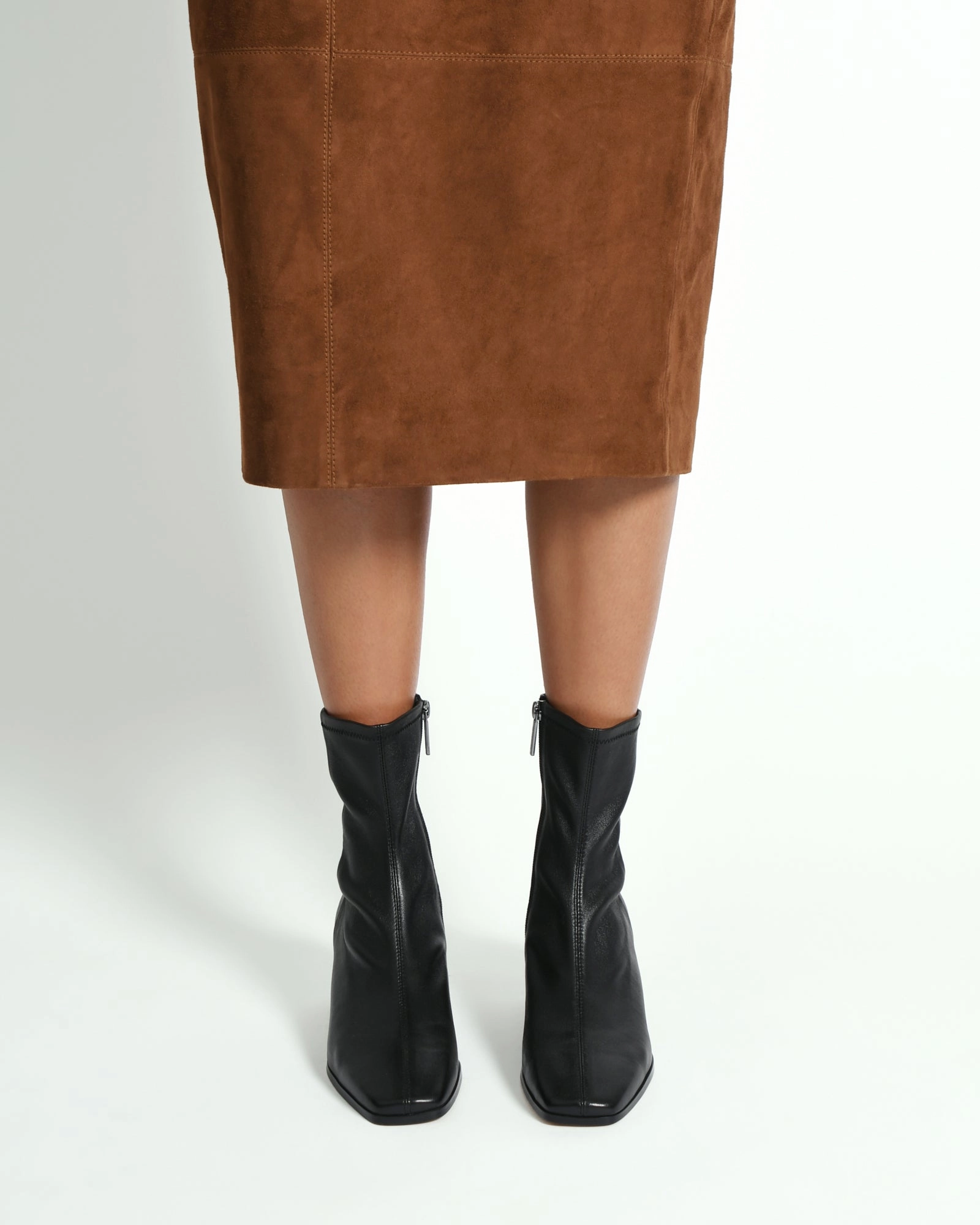 QUINCE MID ANKLE BOOTS BLACK LEATHER