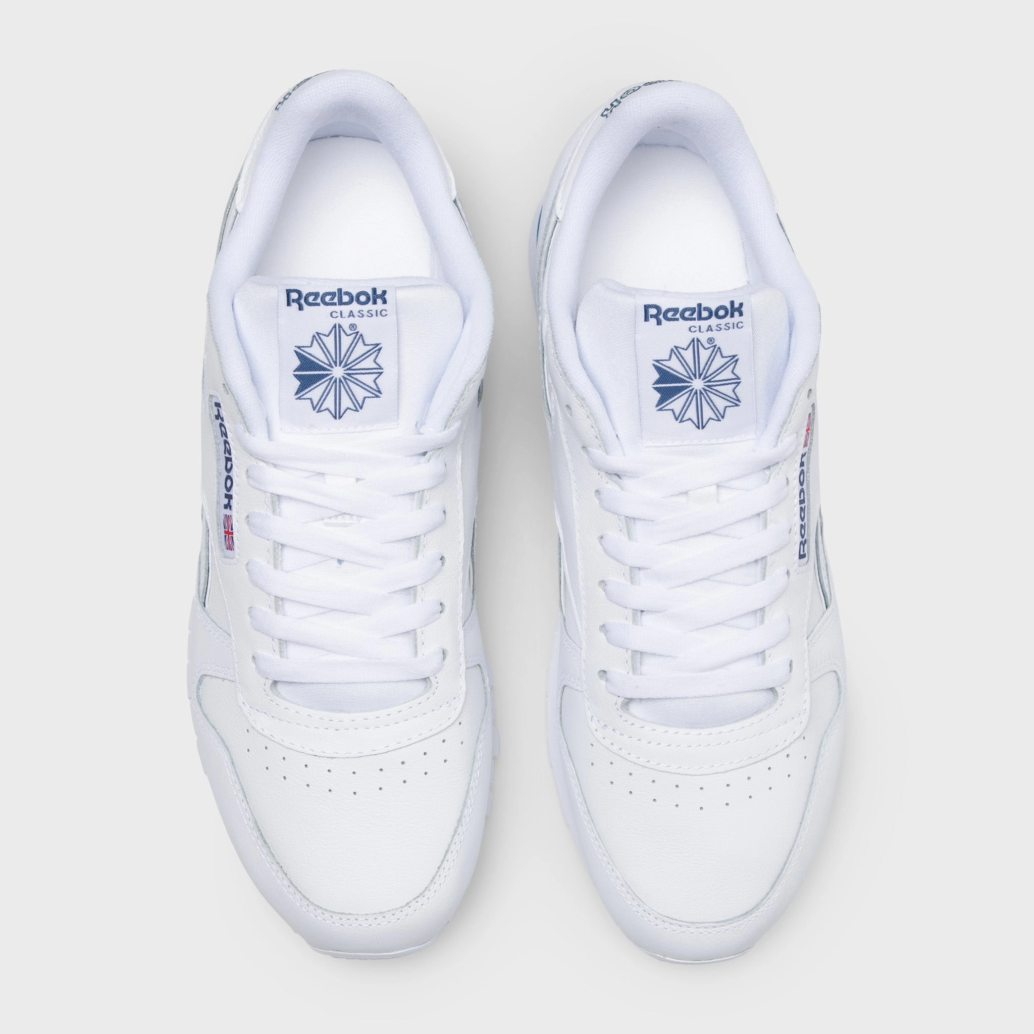 Reebok Classic Leather White / White - Twilight Blue