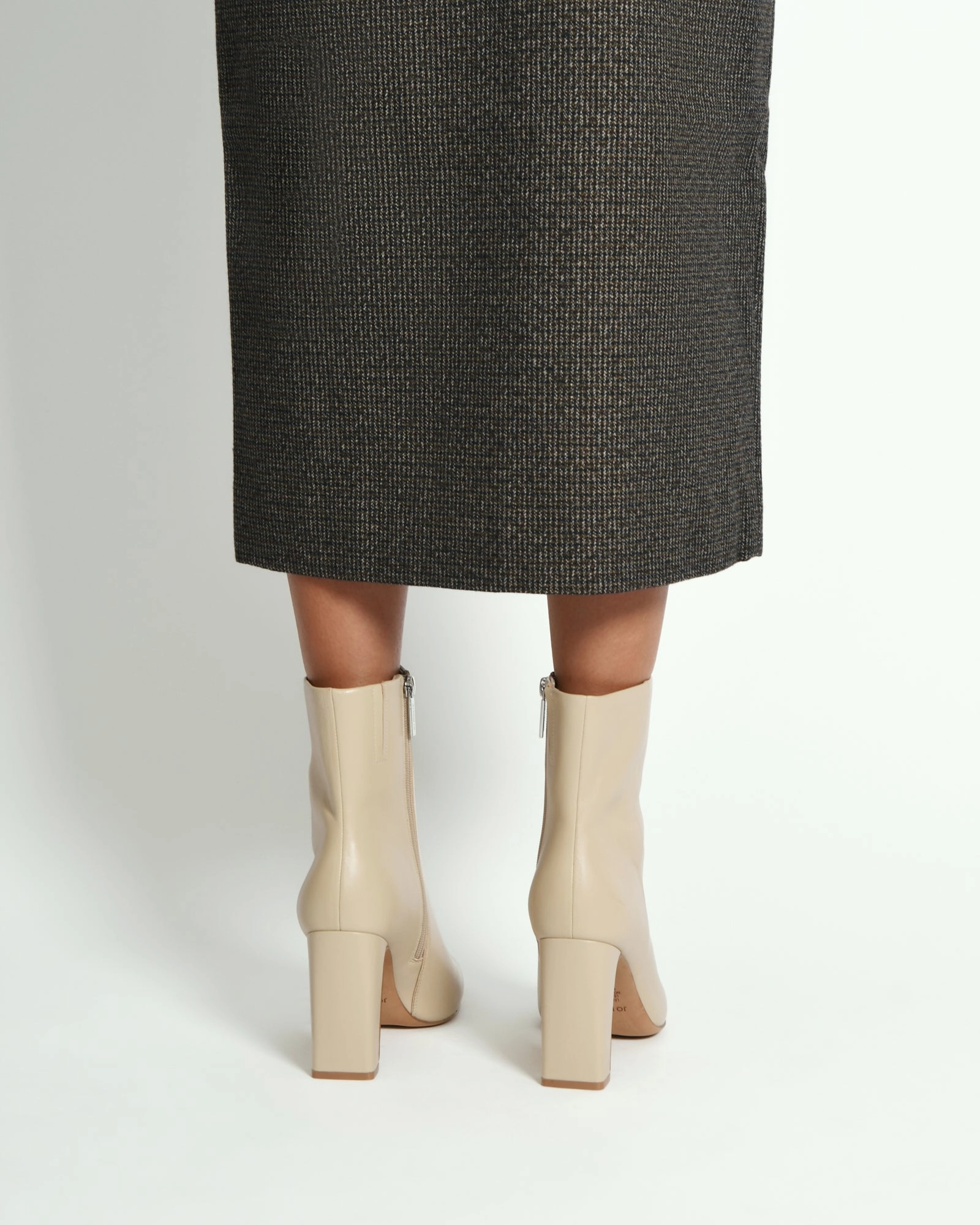 SUKI HIGH ANKLE BOOTS SAND LEATHER