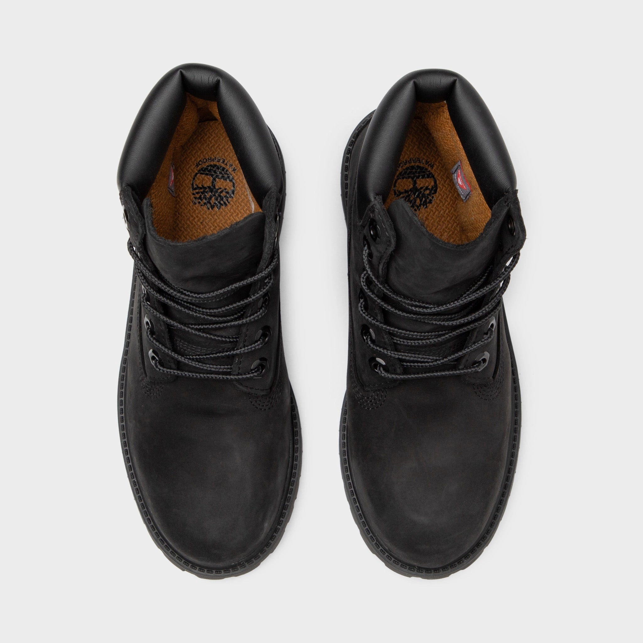 Timberland Juniors' 6-Inch Premium Waterproof Boot / Black Nubuck