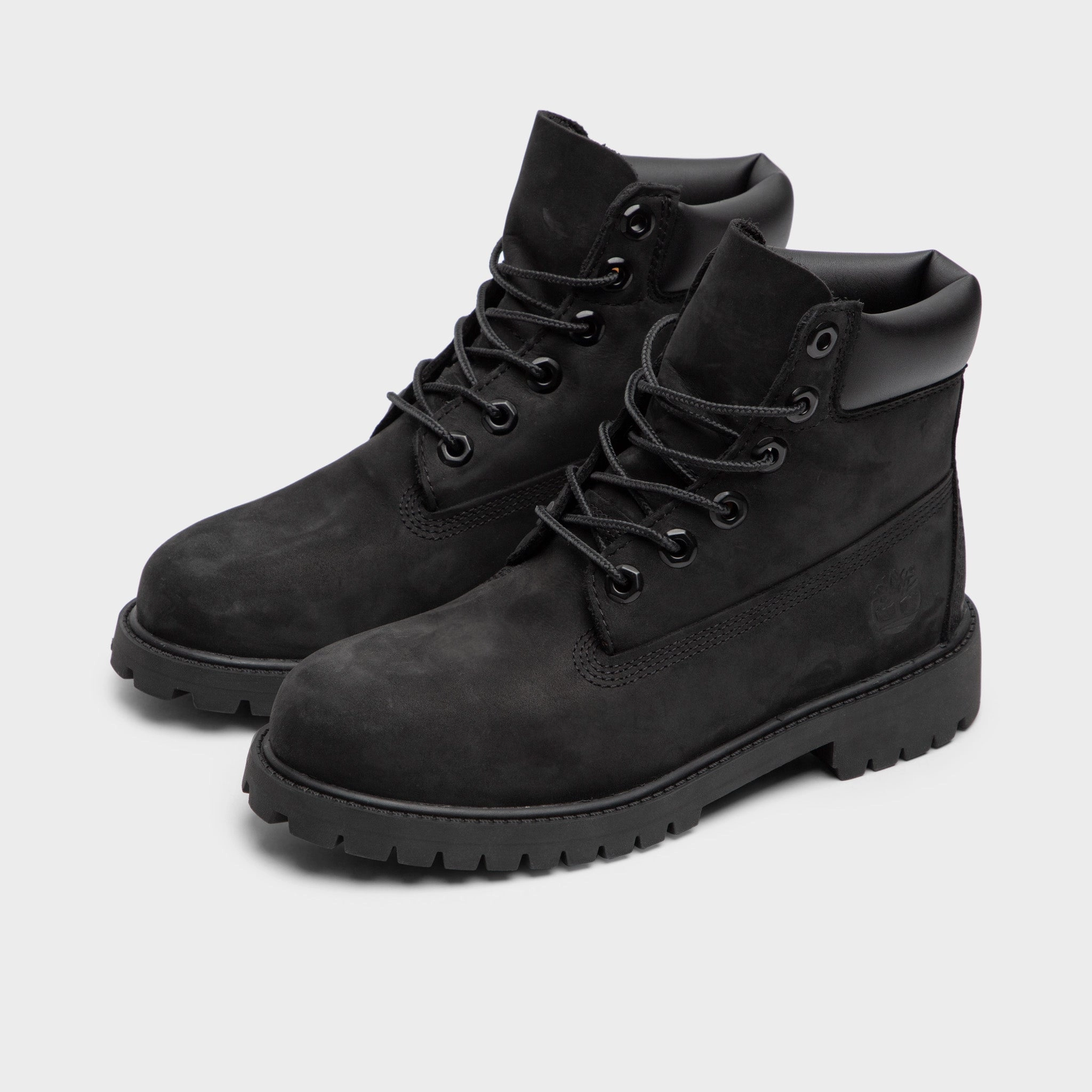 Timberland Juniors' 6-Inch Premium Waterproof Boot / Black Nubuck