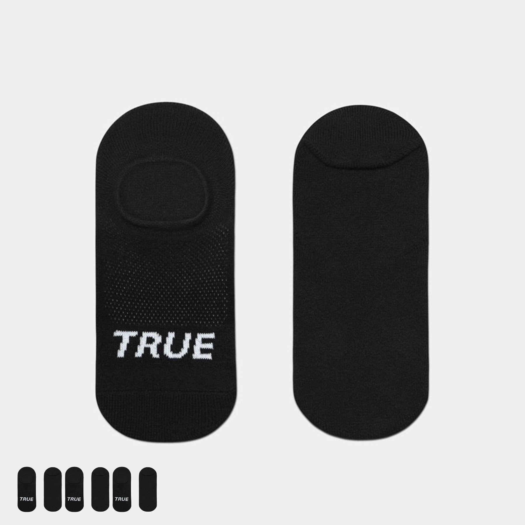 TRUE Performance No-Show Sock 3-Pack | Black