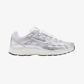 womens nike p-6000 (white/silver/blue)
