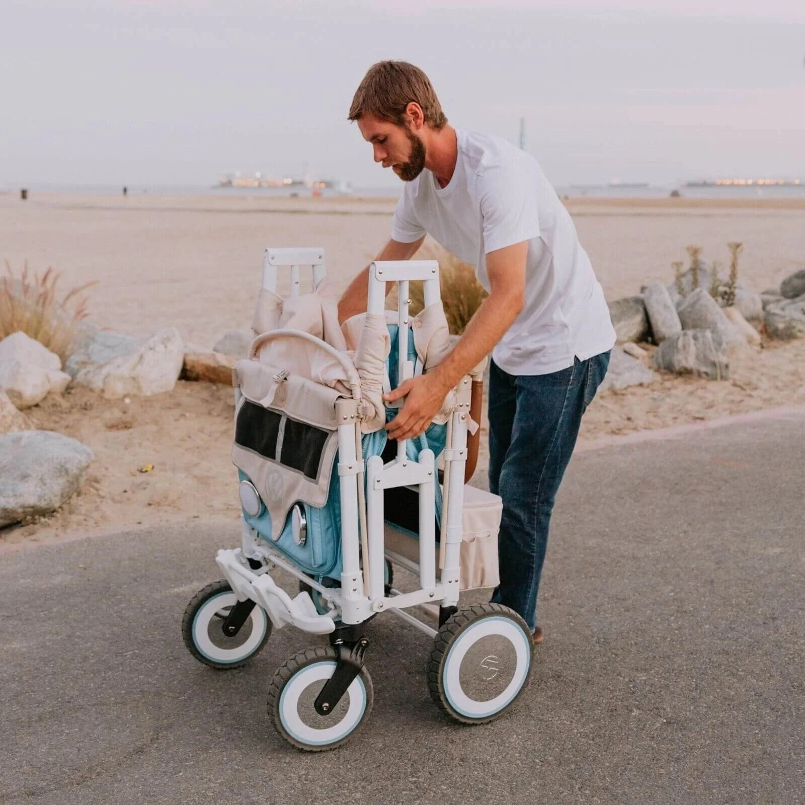Wonderfold VW4 Volkswagen Stroller Wagon - Blue